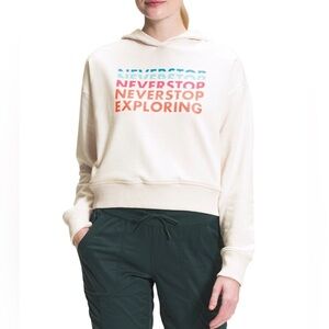 The North Face Cream cropped Women's Hoodie